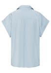 Блуза LASCANA Button-down blouse, Hellblau Weiß Gestreift/Light Blue - фото 2