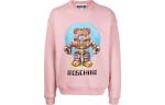 Толстовка Robot Bear с длинными рукавами MOSCHINO, розовый - фото 3