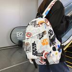 Рюкзак Techson Backpacks, Black Graffiti with Charm - фото 4