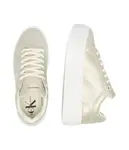 Кожаные кроссовки Calvin Klein Jeans, бежевый - фото 4