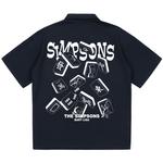 The Simpsons Рубашка-поло унисекс «Симпсоны», Темно фиолетовый - фото 12