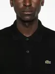 Рубашка поло с нашивкой-логотипом Lacoste, черный - фото 5
