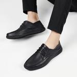 Повседневные мужские туфли черные экстравагантные - фото 2