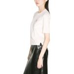 Футболка женская Prada с логотипом, бежевый - фото 2