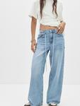 Мешковатые джинсы Pull&Bear, Blue Denim - фото 4