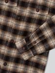 Детская рубашка в клетку с омбре John Lewis, Chocolate Check - фото 5