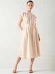 Фран платье-рубашка из льняной смеси L.K.Bennett, Pale Beige - фото