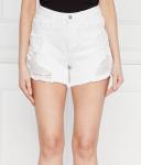 Шорты женские Guess Jeans джинсовые рваные, белый - фото