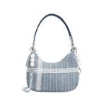 Champion Тканевая наплечная сумка small women's denim blue - фото 4