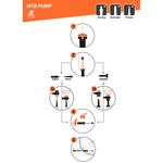 Насос для горного велосипеда ручной красно-черный Riverside - фото 8