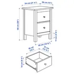 Прикроватная тумба Ikea Hemnes 54x66, белый - фото 7