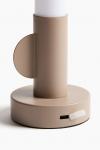 Настольная лампа H&M Cordless Candle Shaped, 27,2x9 см, бежевый - фото 4