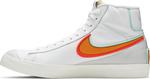 Кроссовки Nike Blazer Mid '77 Infinite 'White Kumquat', белый - фото 4