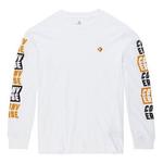 Футболка applique logolong-sleeve tee men white Converse, белый - фото