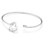 Браслет Tiffany & Co. Elsa Peretti Open Heart, серебро - фото 4