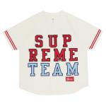 Футболка Supreme Denim Baseball Jersey 'White', белый - фото