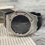 Часы Casio G-Shock Analog-Digital 2100 Series, арт. GA-2100-1A1, черный/серебристый/черный - фото 5