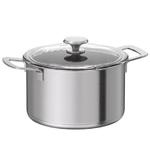 Кастрюля с крышкой Ikea Hemkomst, серебрянный - фото 2