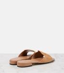 Замшевые шлепанцы Dina Jimmy Choo, Bisquit - фото 2