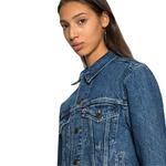 Куртка джинсовая Levi's Ex Boyfriend Trucker, темно-синий - фото 6