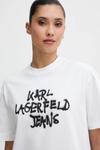 Хлопковое платье Karl Lagerfeld Jeans, белый - фото 4