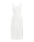 Платье Hervé Léger Marion с бахромой, белый - фото 8
