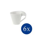 Набор чашек для эспрессо Villeroy & Boch NewWave, 6 предметов, 80 мл, белый - фото