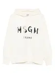 Худи с логотипом MSGM, белый - фото