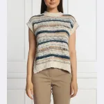 Свитер обычного кроя с добавлением шерсти Riani, бежевый - фото