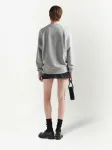 Толстовка с логотипом Prada, серый - фото 3