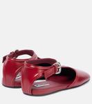 Кожаные балетки Jil Sander, Cedar Red - фото 2