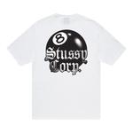 Футболка Stussy 8 Ball Corp. Tee 'White', белый - фото 3