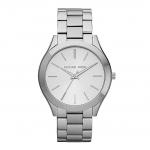 Часы наручные Michael Kors Slim Runway Silver-Tone, серебристый - фото