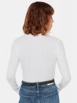 Топ Essential в рубчик с круглым вырезом Whistles, белый - фото 2