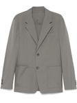 Prada однобортный пиджак, серый - фото