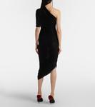 Платье миди на одно плечо со сборками Magda Butrym, черный - фото 3