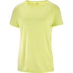Футболка походная женская Salomon Outline Summer с короткими рукавами, светло-желтый - фото