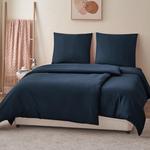 Комплект постельного белья RUIKASI, 4 предмета, 135х200/80x80, темно-синий - фото 2