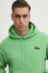 Хлопковая толстовка Lacoste, зеленый - фото 4