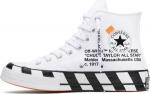 Кроссовки Converse Off-White x Chuck 70 White, белый - фото 3