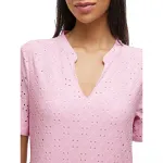 Платье Vila Kawa short sleeve midi, розовый - фото 5