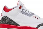 Кроссовки Air Jordan 3 Retro GS Fire Red 2022, белый - фото 2