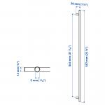 Ручка KALLRÖR IKEA, 2 шт. в упаковке, 597 mm, нержавеющая сталь - фото 4