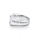 Кольцо Tiffany & Co. Tiffany 1837 Makers Signet, серебро - фото 4