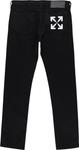 Джинсы Off-White Single Arrow Slim Jeans 'Black/White', черный - фото 3