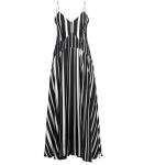 Платье Victoria Beckham Long, черный, белый - фото