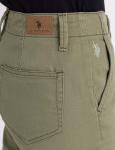 Спортивные брюки U.S. Polo Assn High Rise Cargo Drawstring, оливковый - фото 5