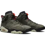 Кроссовки Travis Scott x Air Jordan 6 Retro Olive, зеленый - фото 8