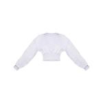 Свитшот PrettyLittleThing Cropped, светло-серый - фото