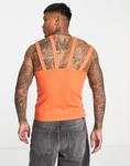 Оранжевый жилет с перекрестными бретелями ASOS DESIGN - фото 3
